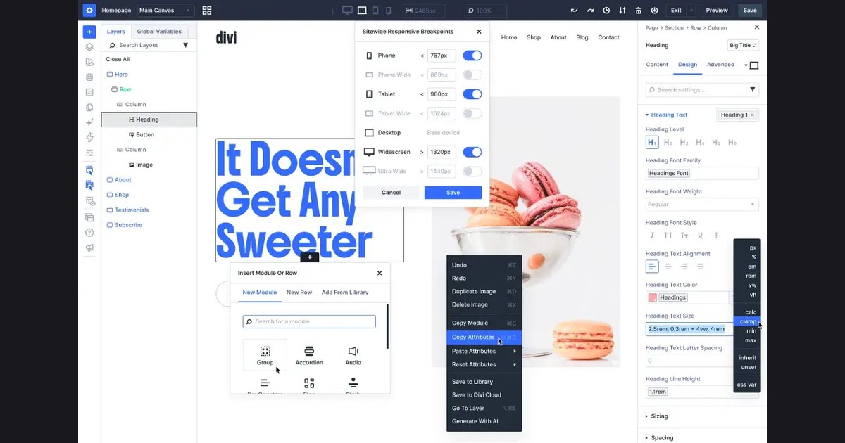 Divi interface and main features overview Divi interface and main features overview