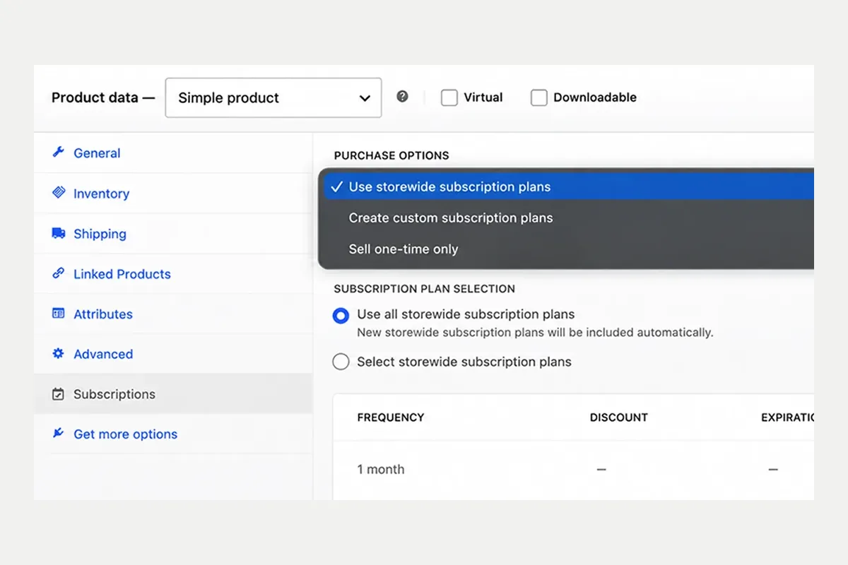 Flexible purchase options — WooCommerce Subscriptions Flexible purchase options — WooCommerce Subscriptions