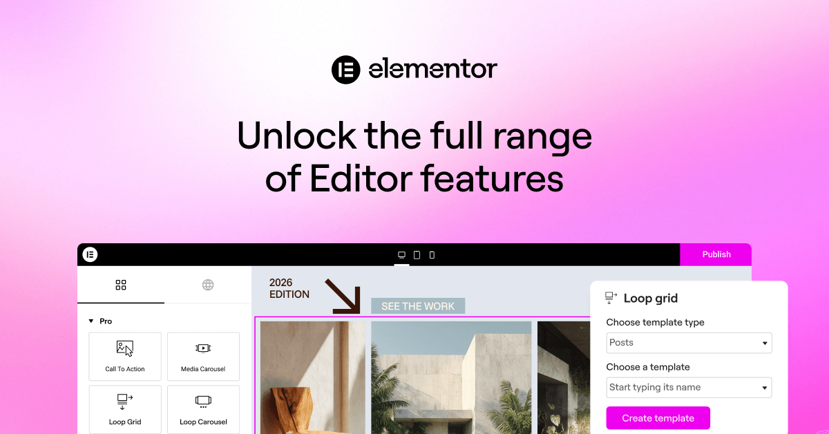 Elementor Pro features overview: Theme Builder, Form Builder, Popup Builder and WooCommerce Builder