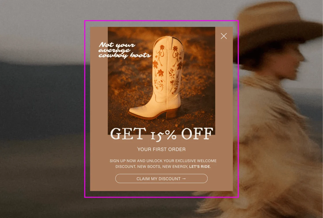 Elementor Pro Popup Builder designing a newsletter signup popup